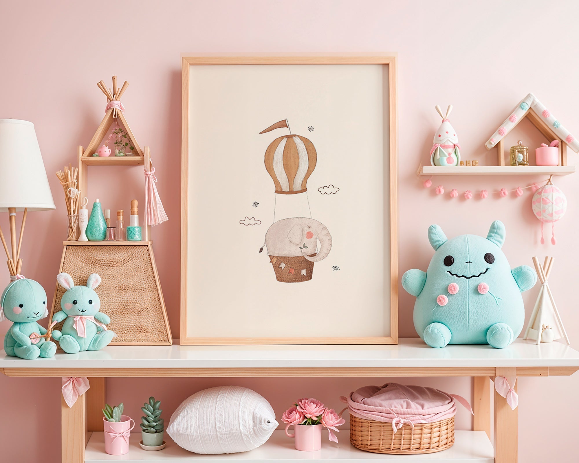 Lámina infantil con elefante en globo – Product2