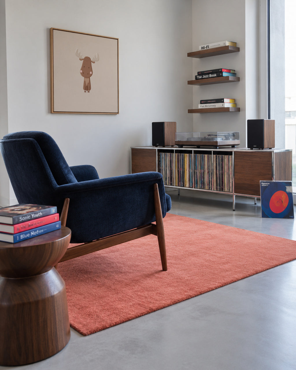 Moose - Framed canvas in an interior