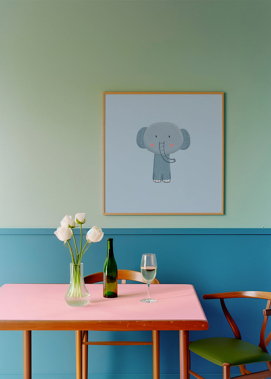 Lámina infantil con elefante azul – Product2