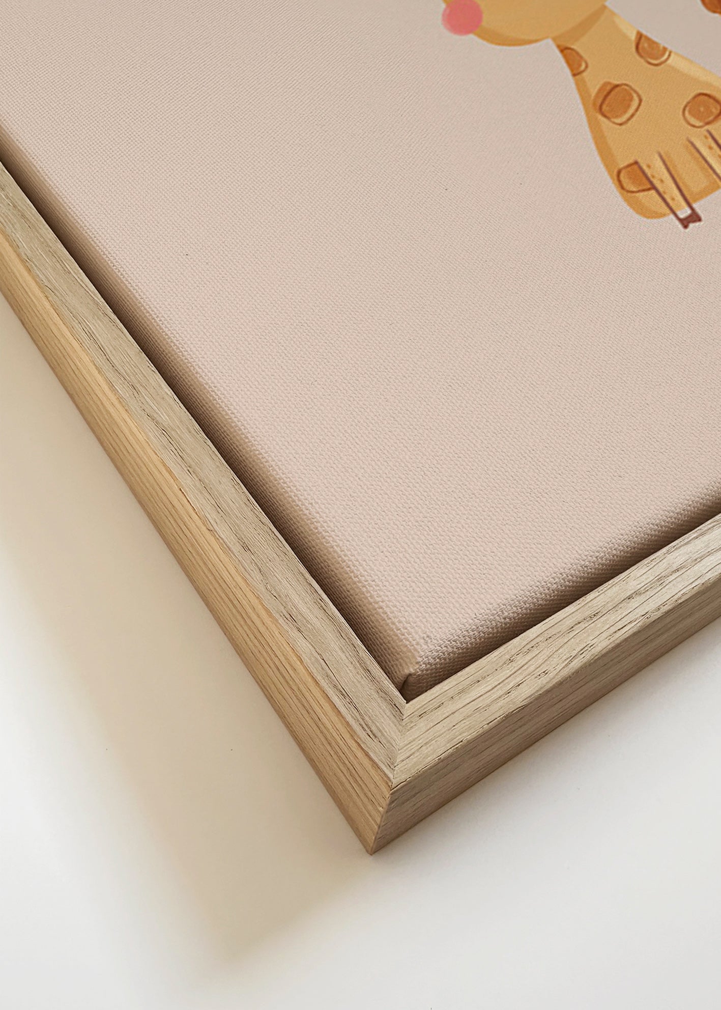 Lámina infantil con jirafa minimalista – Canvas detail