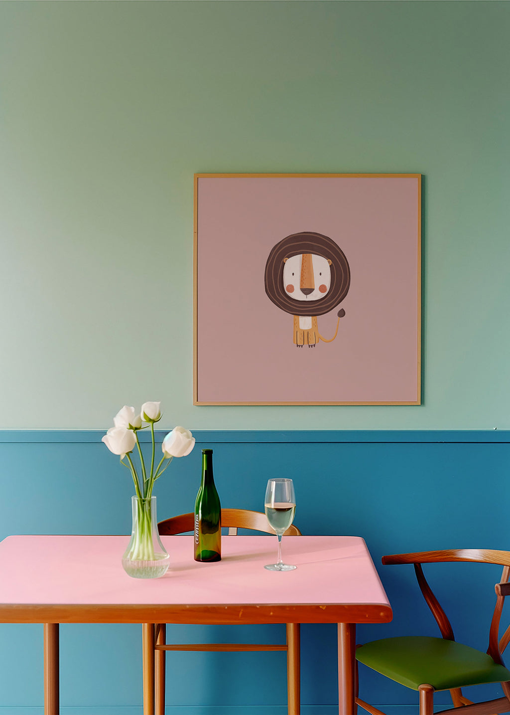 Lámina infantil con león minimalista – Product2