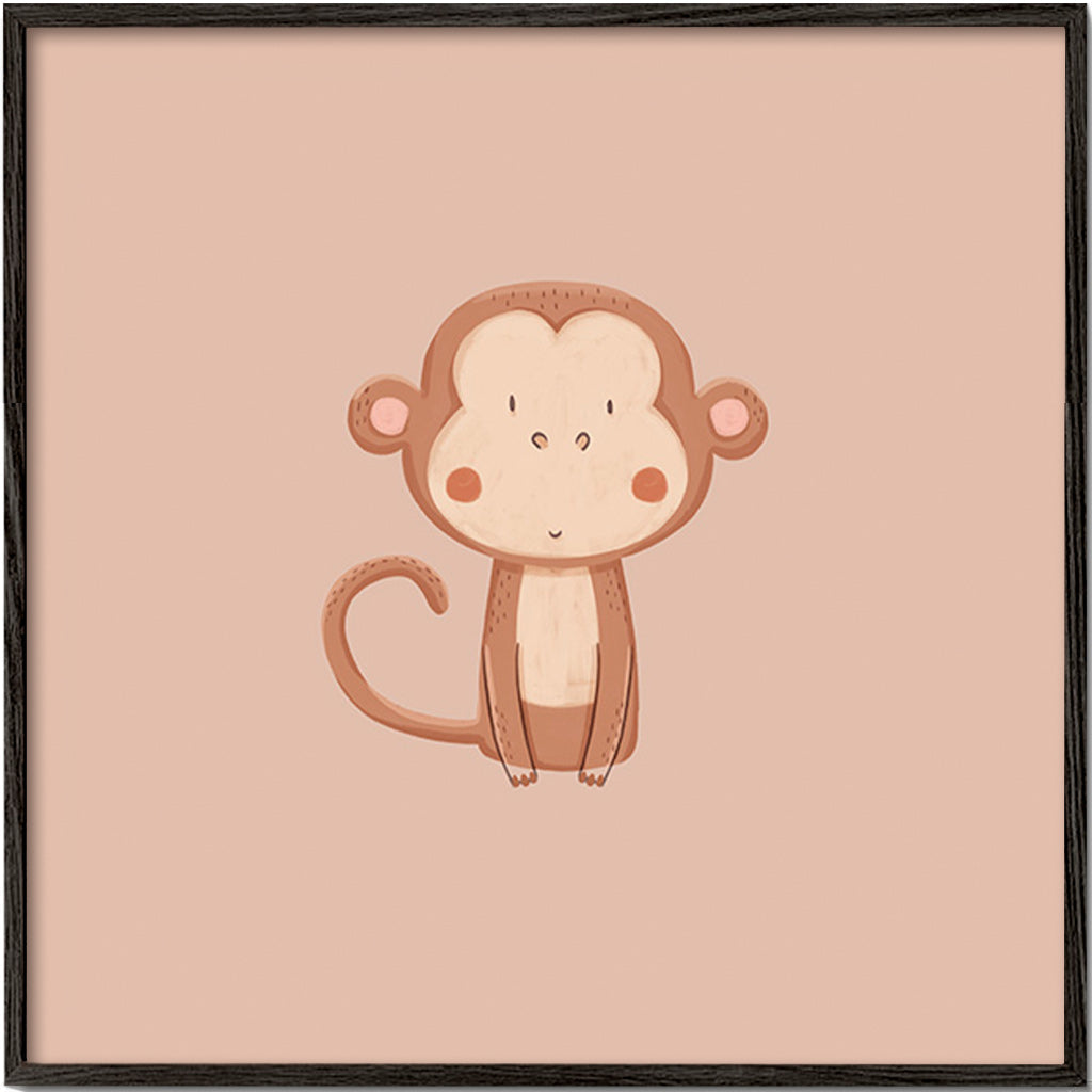 Cuadro mono ilustrado minimalista – Black Frame
