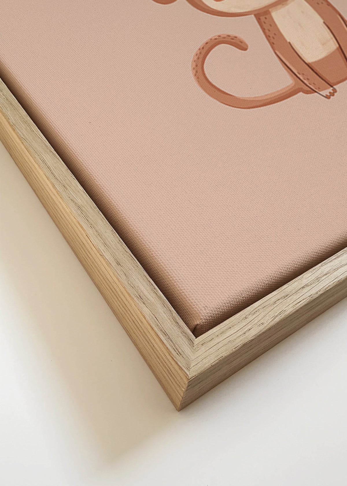 Cuadro mono ilustrado minimalista – Canvas detail