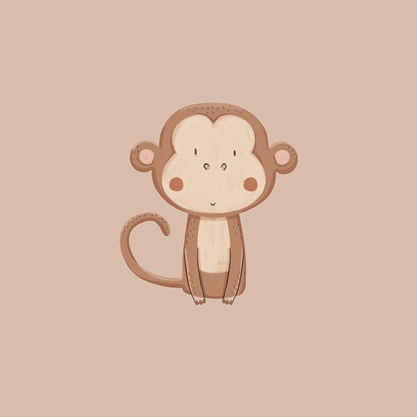 Cuadro mono ilustrado minimalista