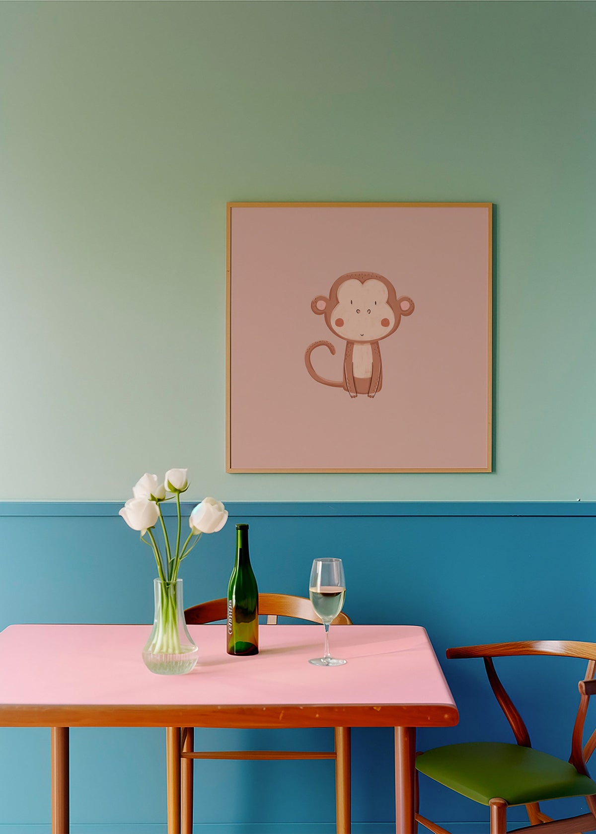Cuadro mono ilustrado minimalista – Product1