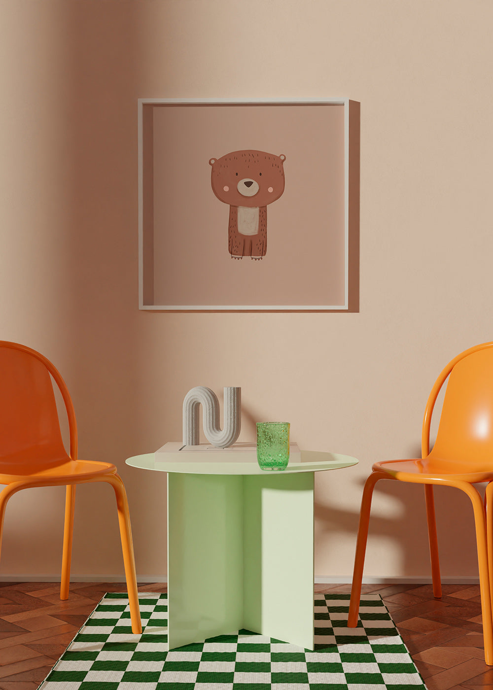 Cuadro oso ilustrado minimalista – Product3