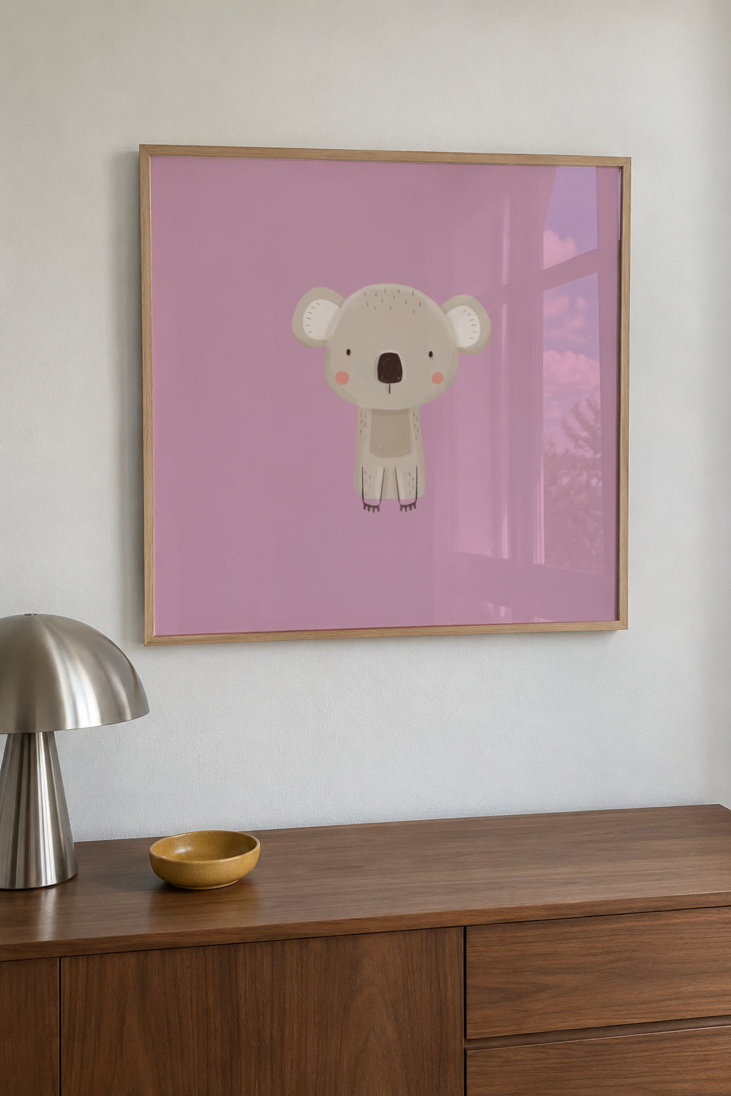 Koala - Framed poster in an interior