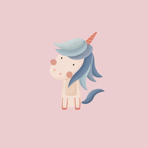Lámina infantil: unicornio tierno