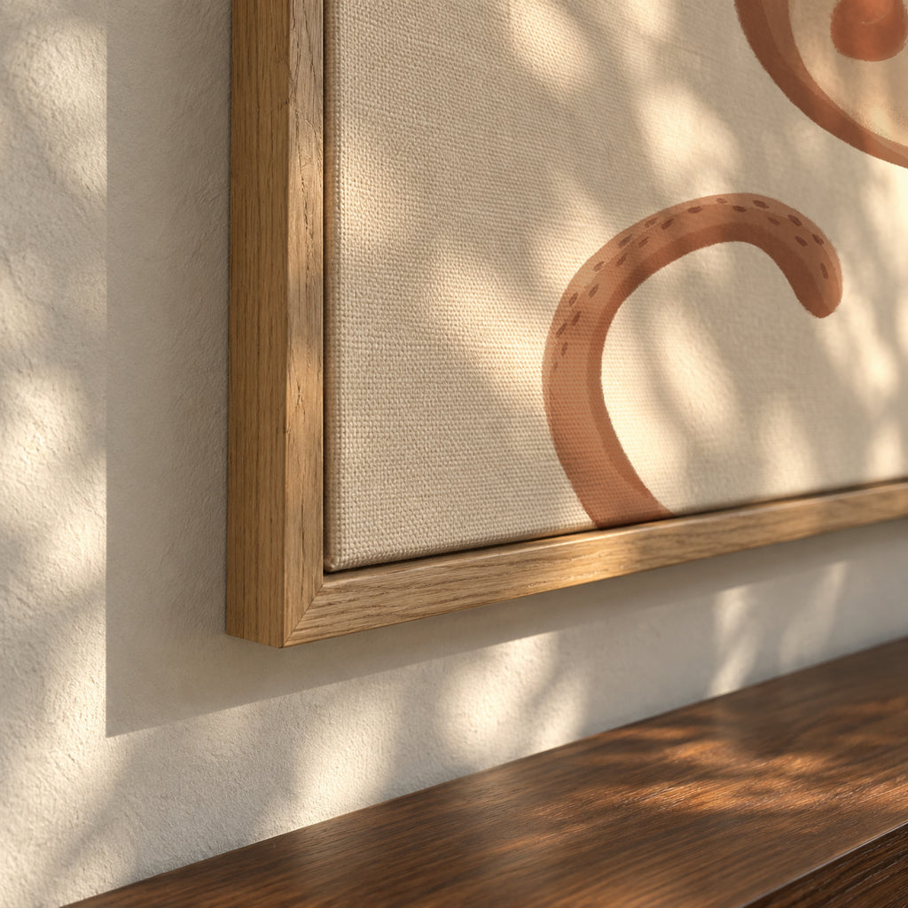 Sweet monkey - Framed canvas detail