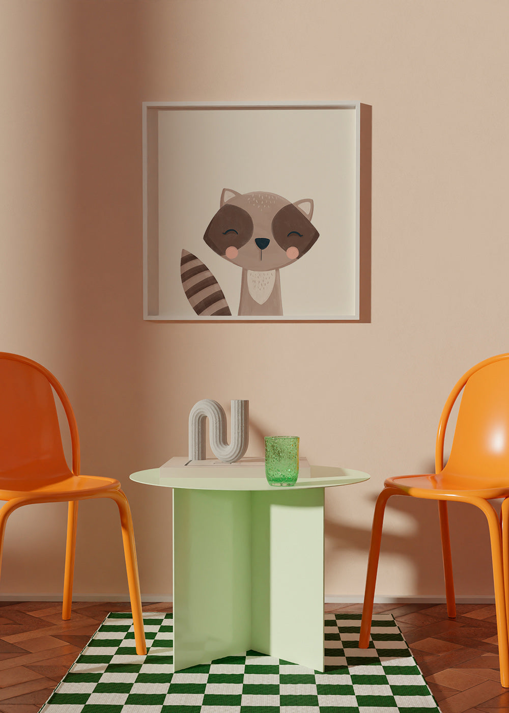 Lámina infantil mapache sonriente – Product2