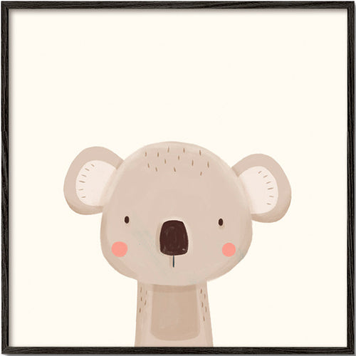 Lámina infantil koala minimalista – Black Frame