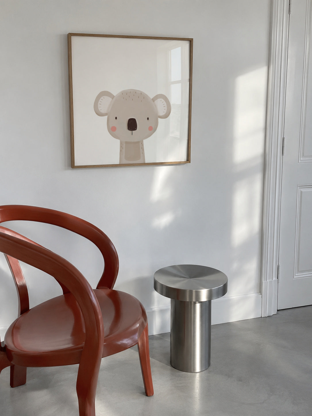 Sweet koala - Framed poster in an interior