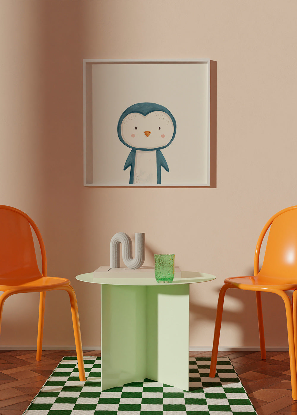 Cuadro pingüino ilustrado minimal – Product1