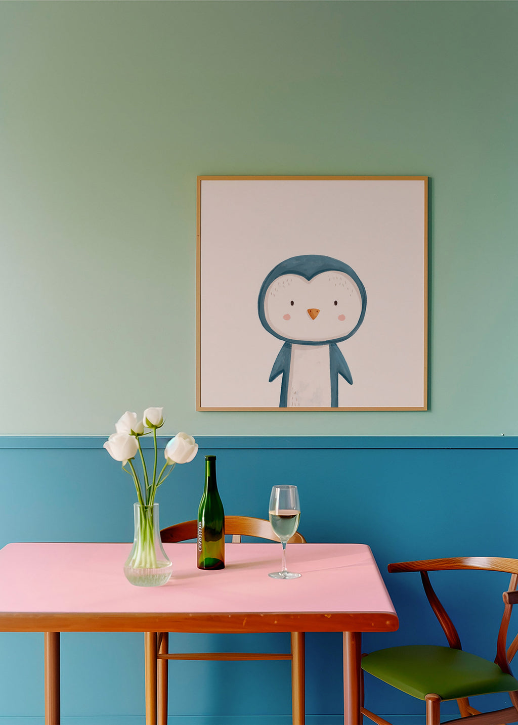 Cuadro pingüino ilustrado minimal – Product3