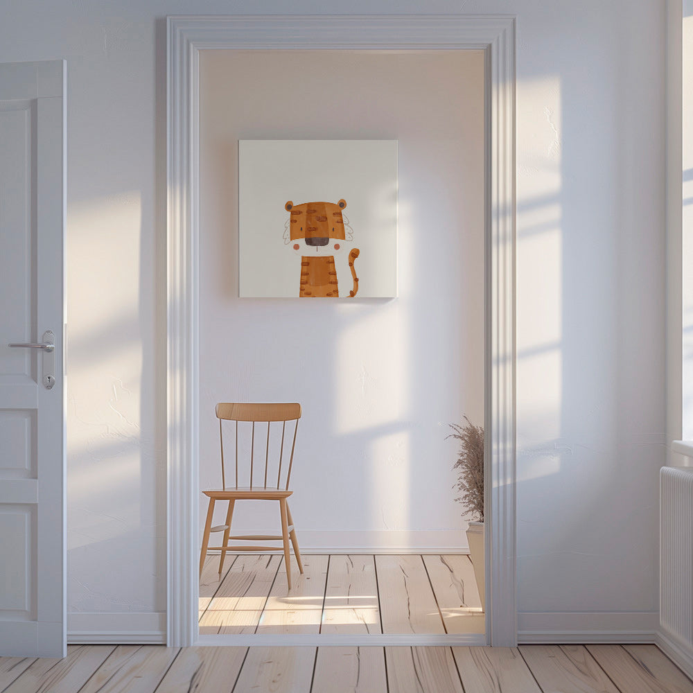 Lámina infantil tigre sonriente – Canvas