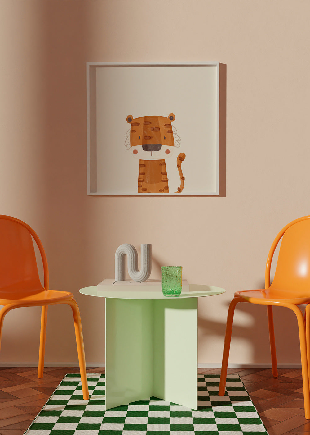 Lámina infantil tigre sonriente – Product1