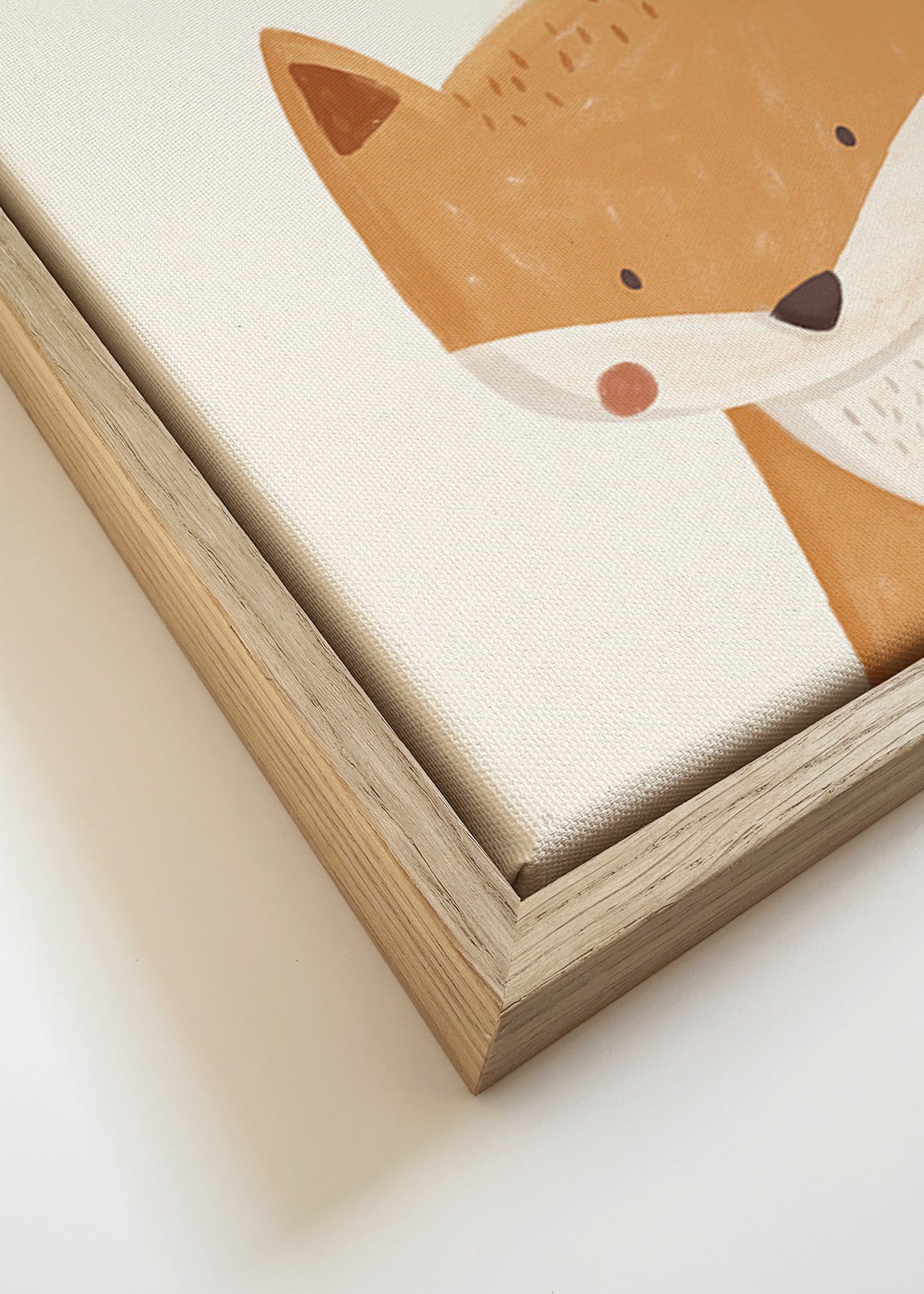 Cuadro zorro ilustrado adorable – Canvas detail