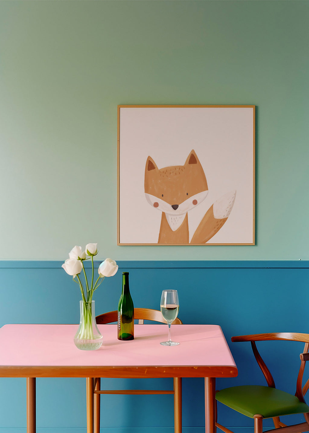 Cuadro zorro ilustrado adorable – Product1