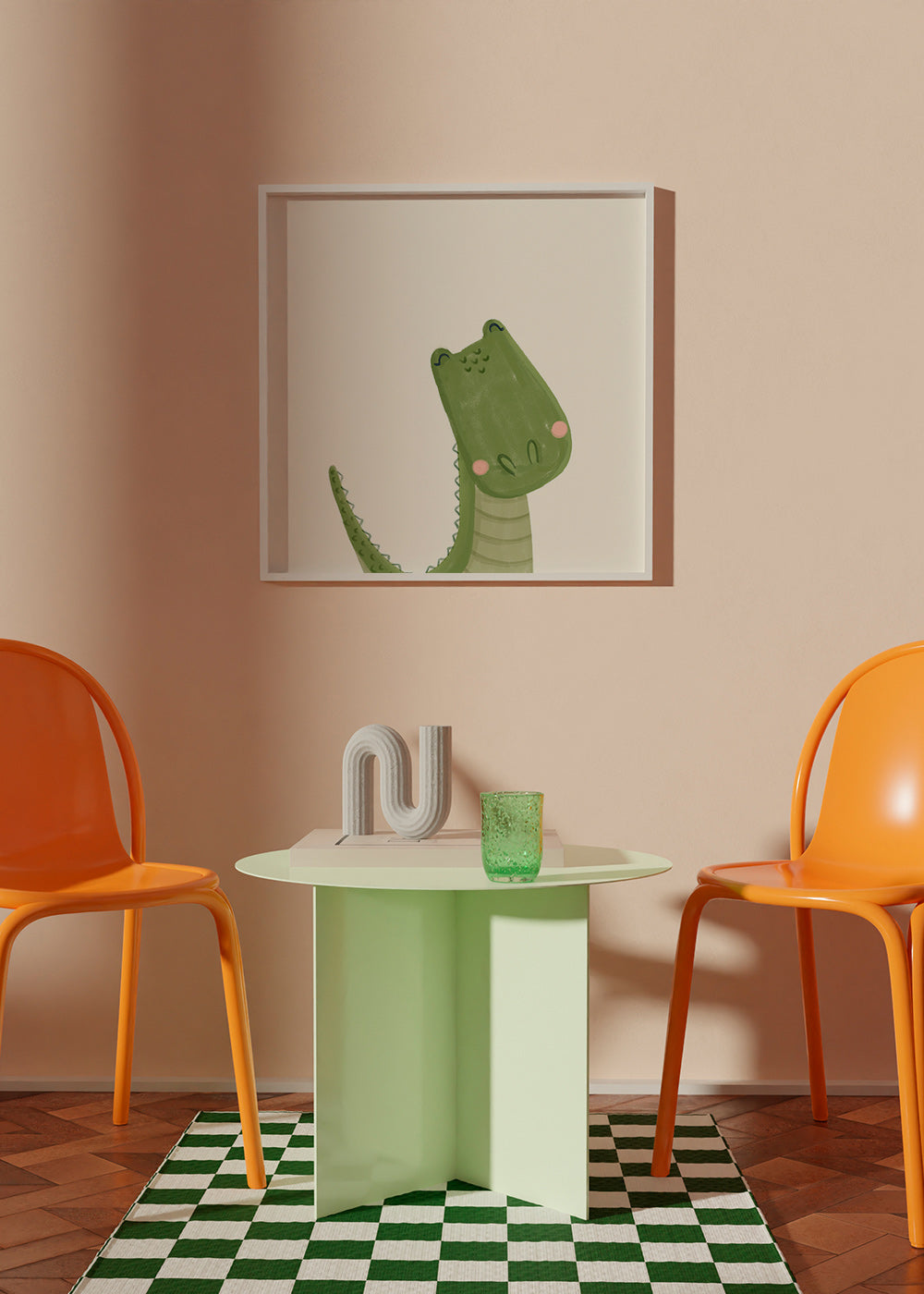 Lámina infantil cocodrilo sonriente – Product2