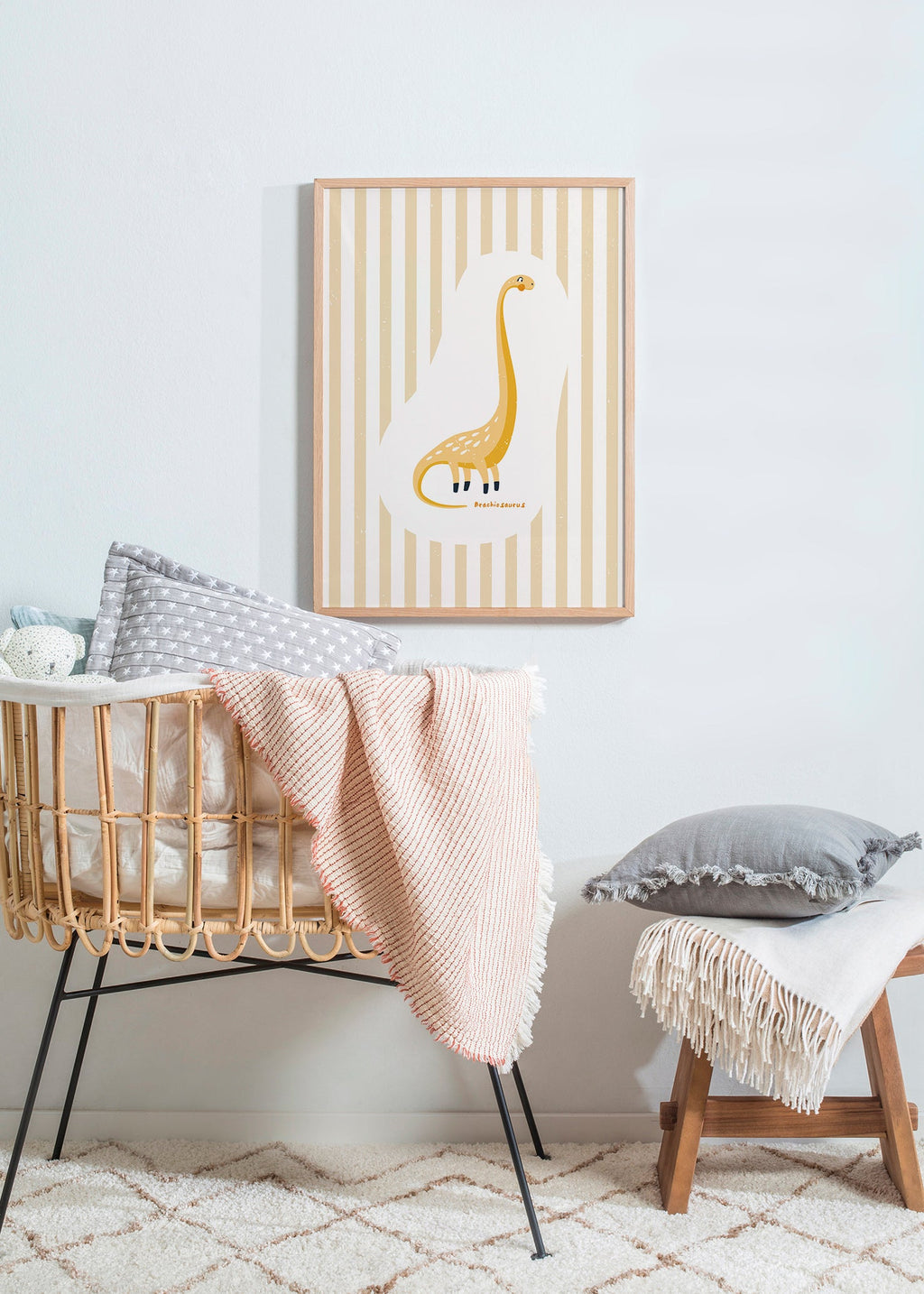 Lámina infantil Brachiosaurus amarillo – Product1