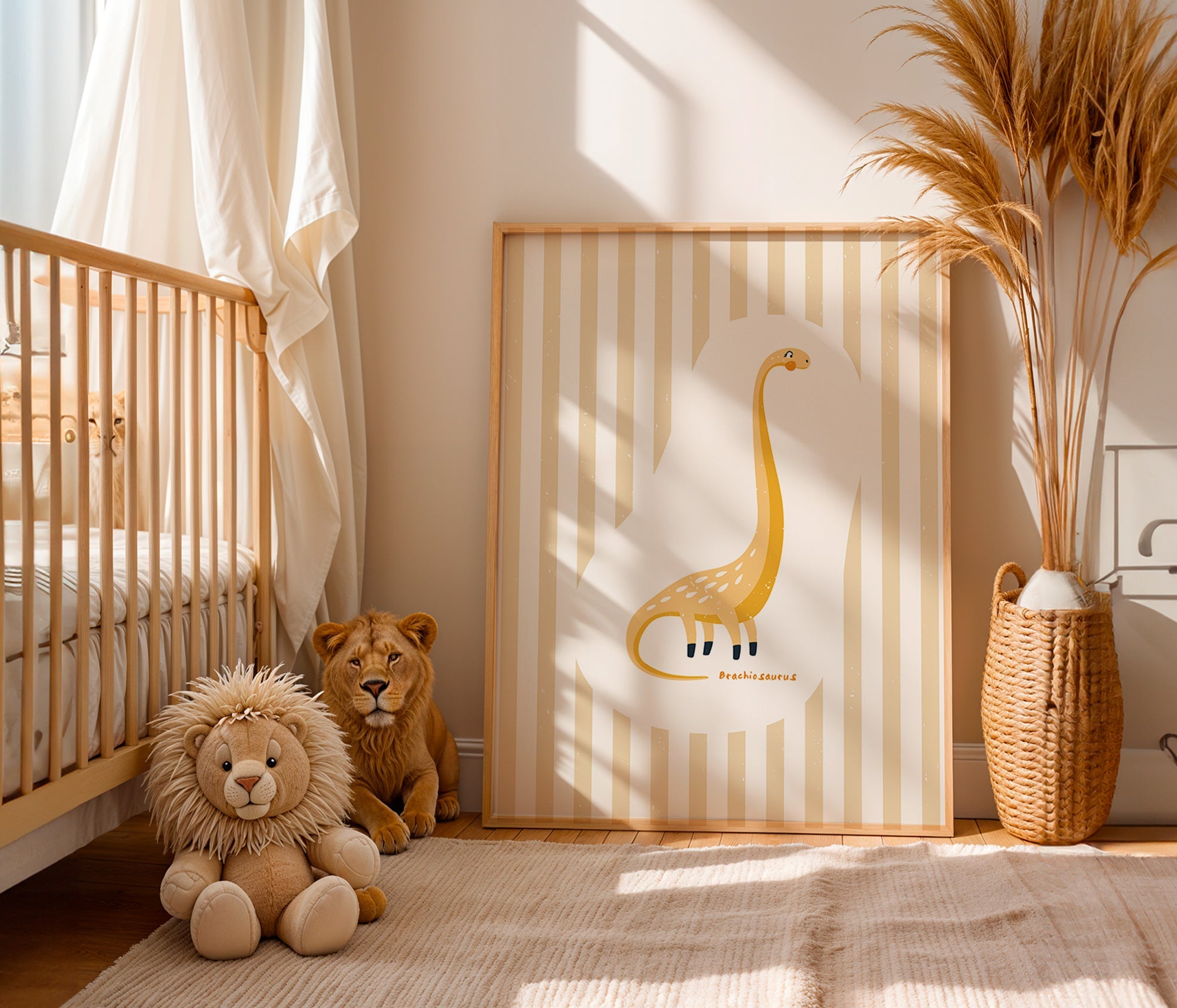Lámina infantil Brachiosaurus amarillo – Product3