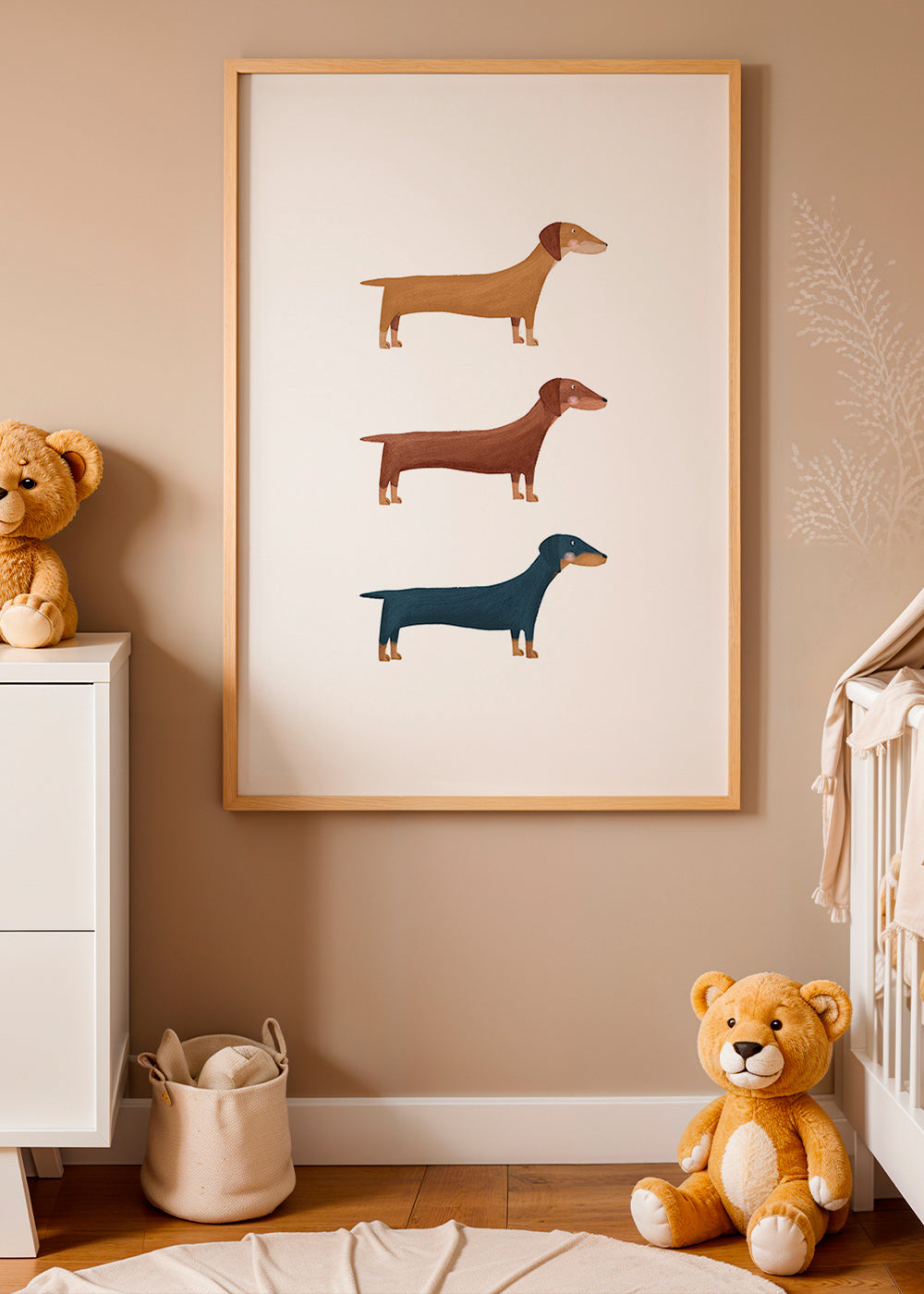 Cuadro de perros salchicha minimalista – Product3