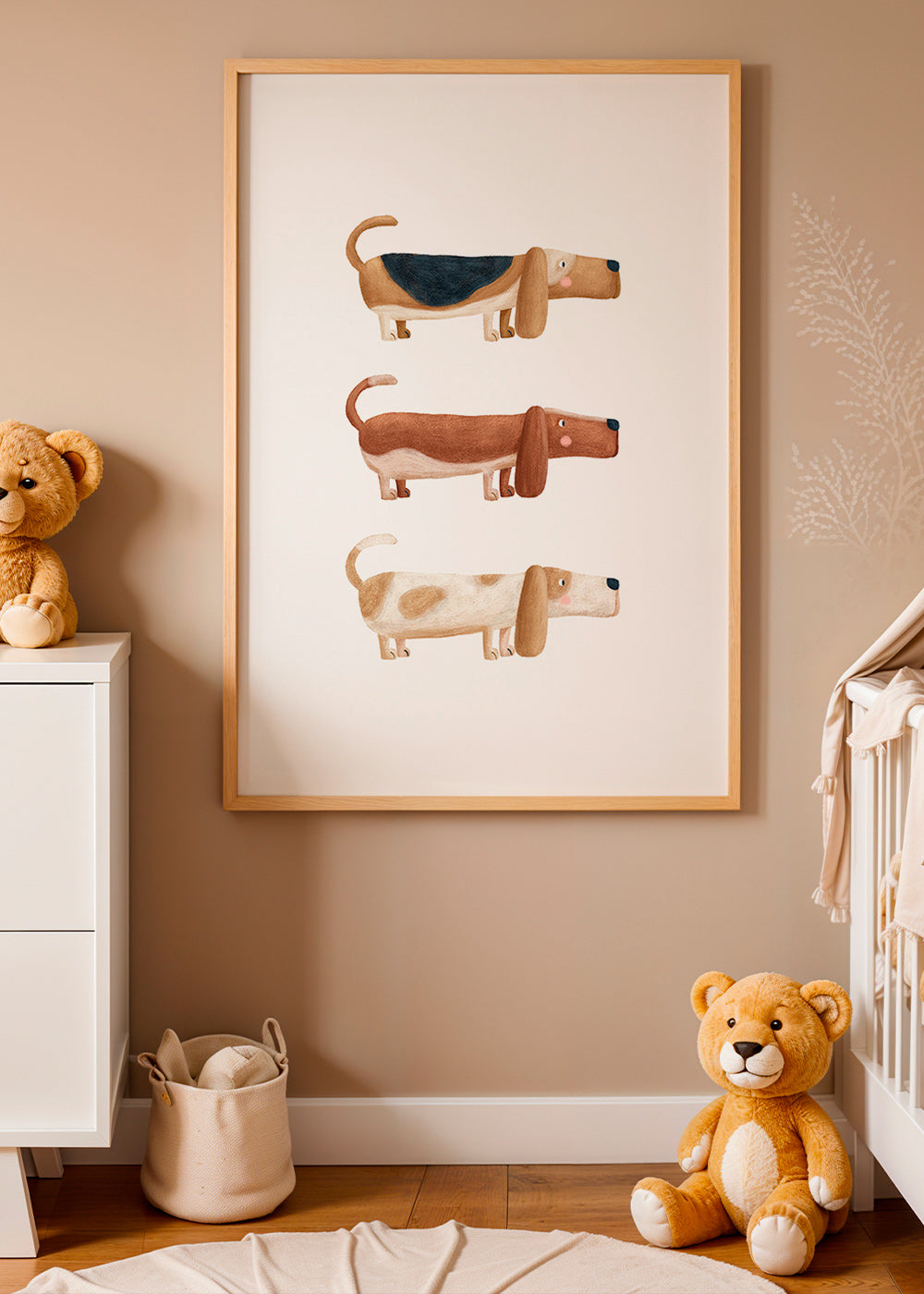 Lámina infantil perros salchicha divertidos – Product1