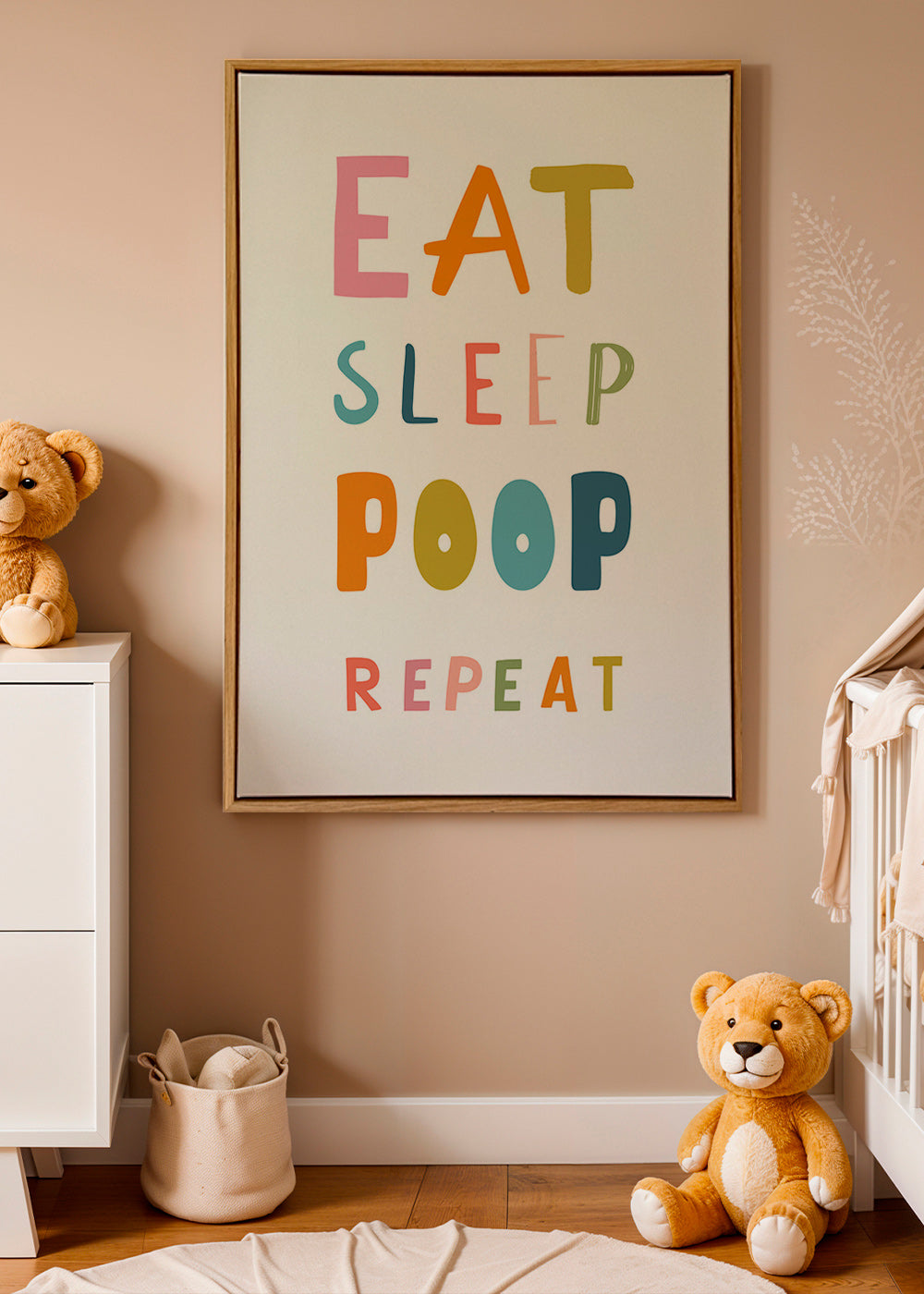Lámina infantil tipográfica con frase divertida – Canvas1