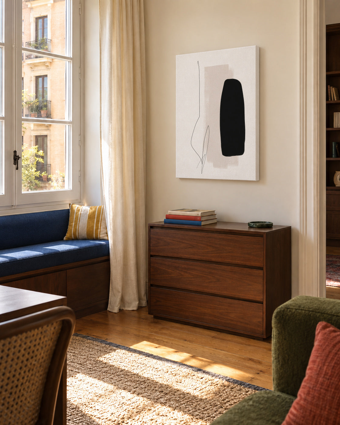 It is a Sign - Unframed canvas in an interior