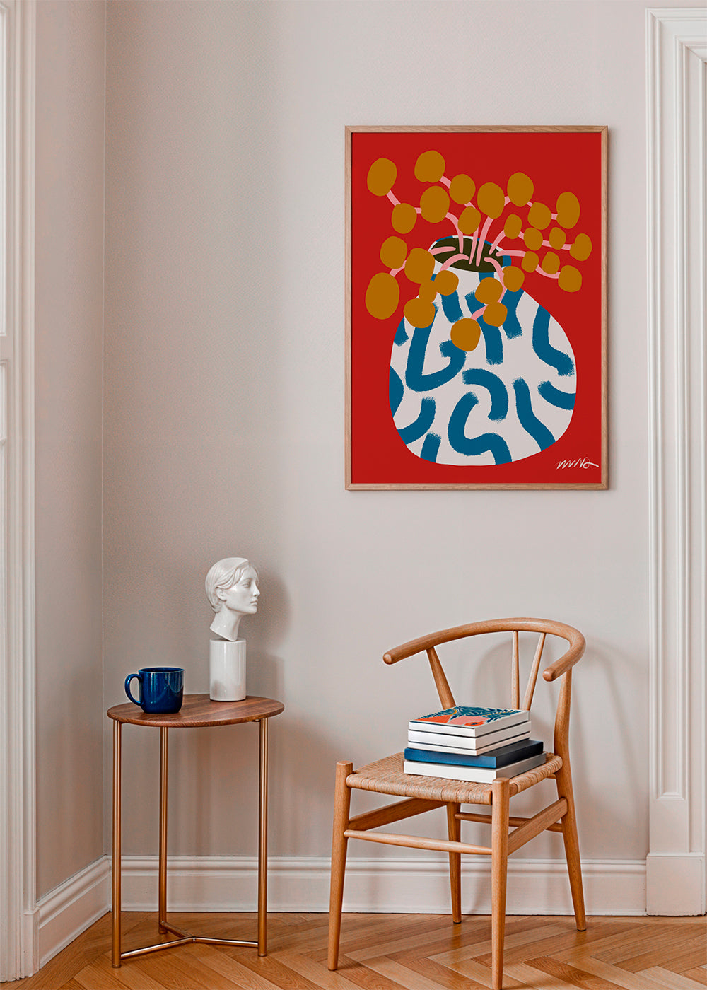 Gold Blooms Still Life