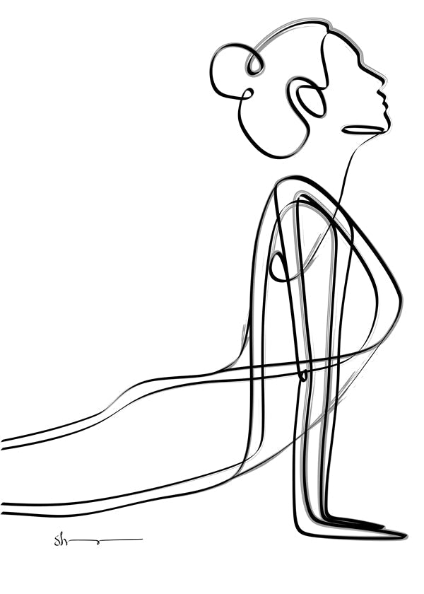 Cobra Pose - Abstract