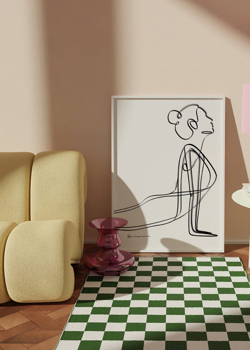 Cobra Pose - Abstract