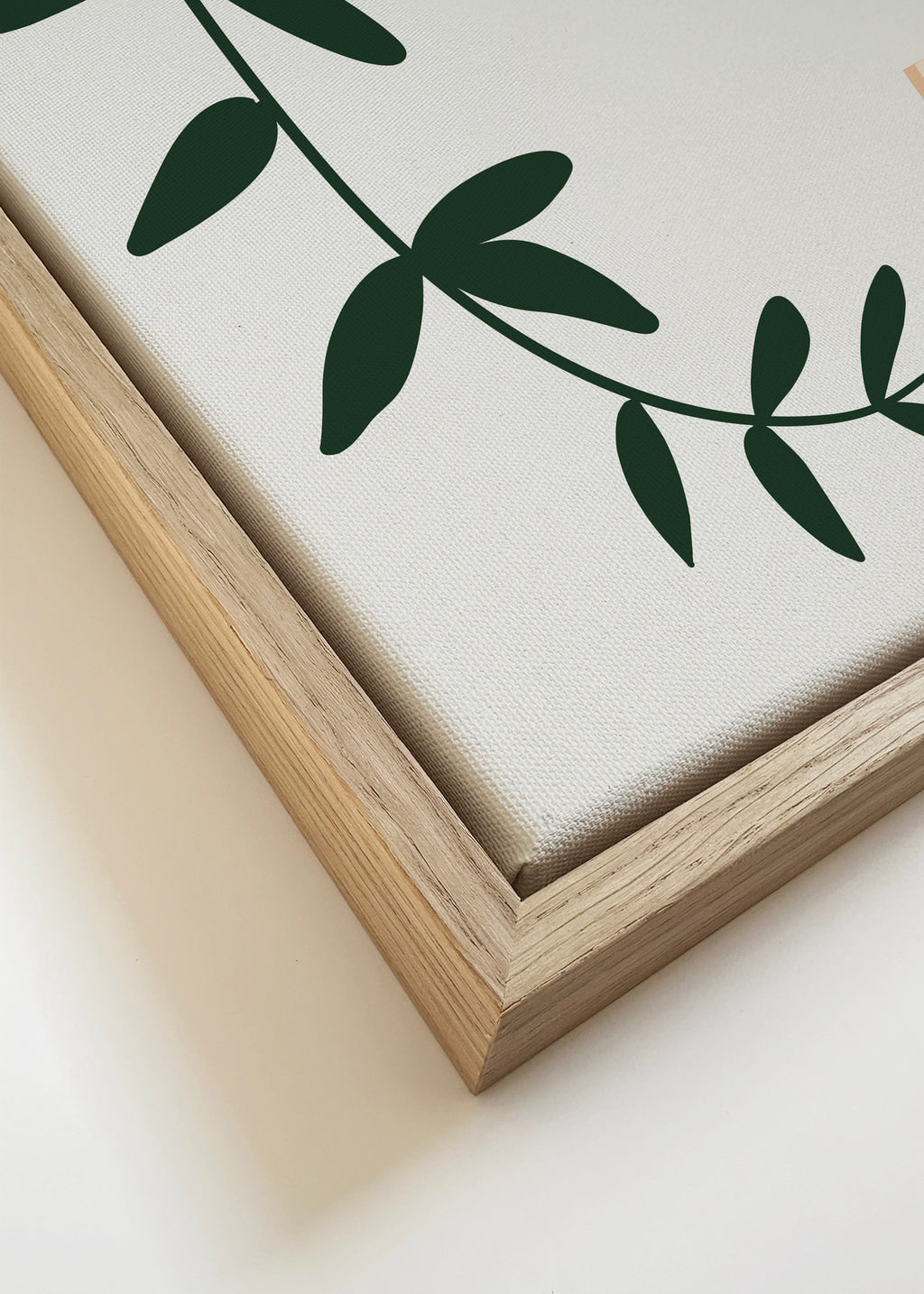Boho coffee for two - Framed canvas detail