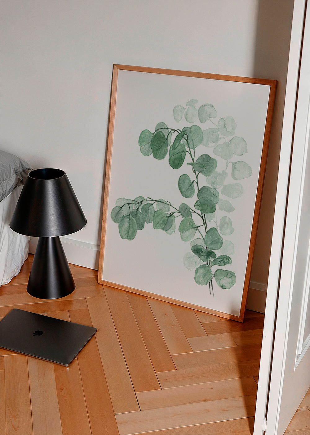 Watercolor silver dollar eucalyptus