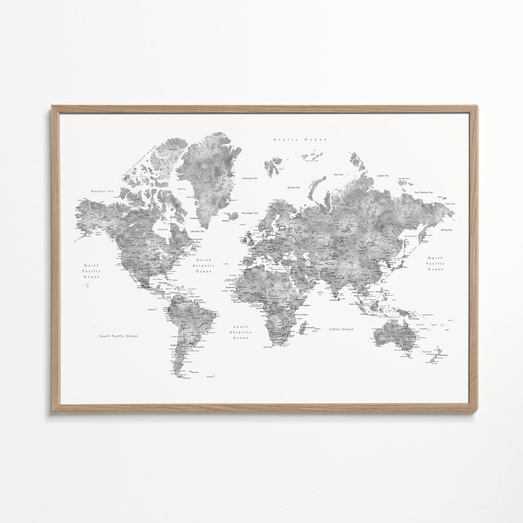 Jimmy detailed world map with cities