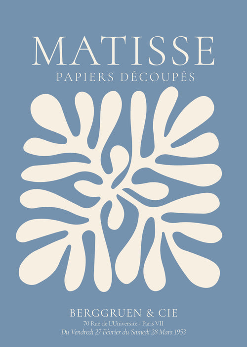 Henri Matisse BLUE papiers découpés I - Unframed art print
