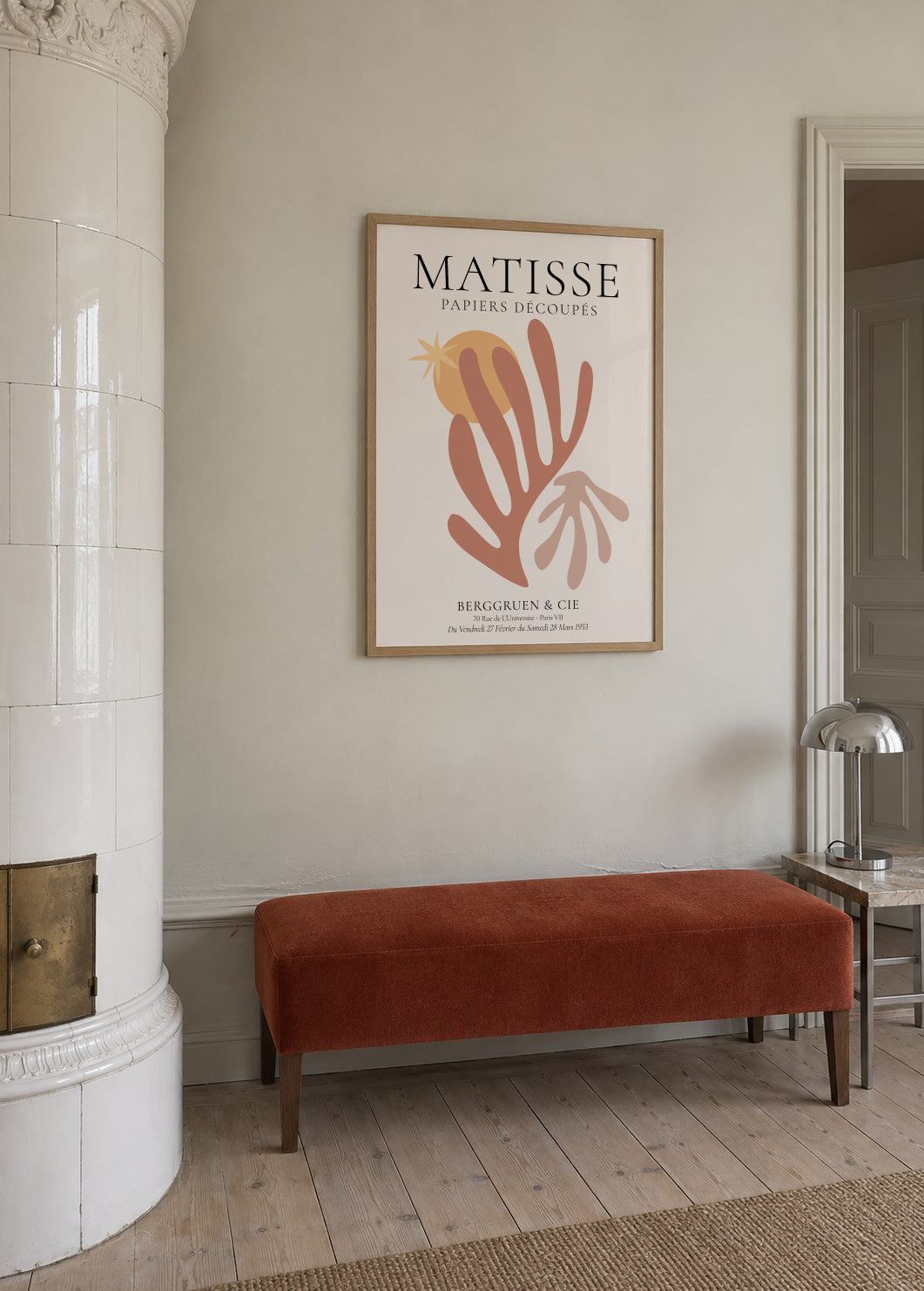 Henri Matisse papiers découpés IX - Framed poster in an interior