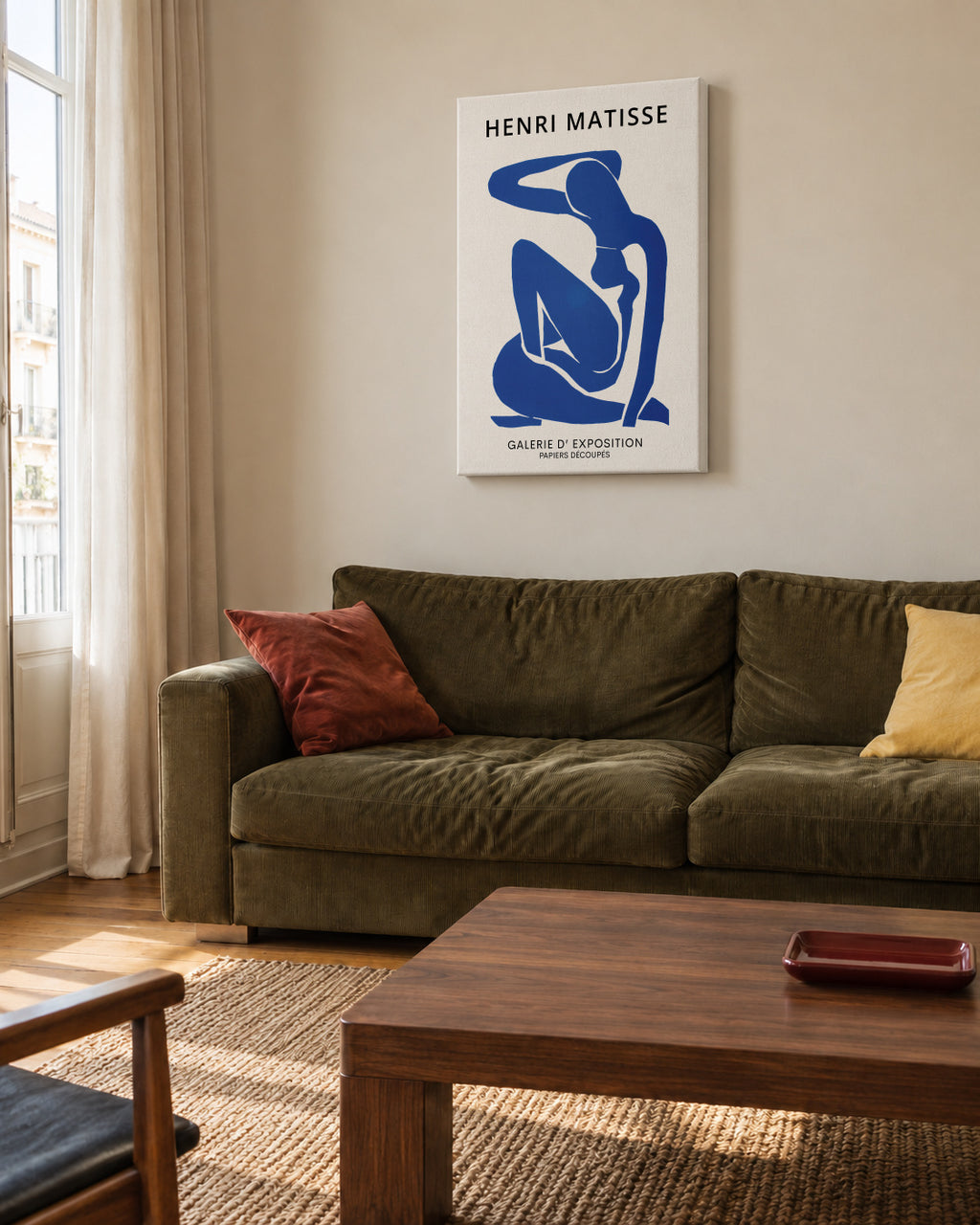 Henri Matisse NUDE - Unframed canvas in an interior