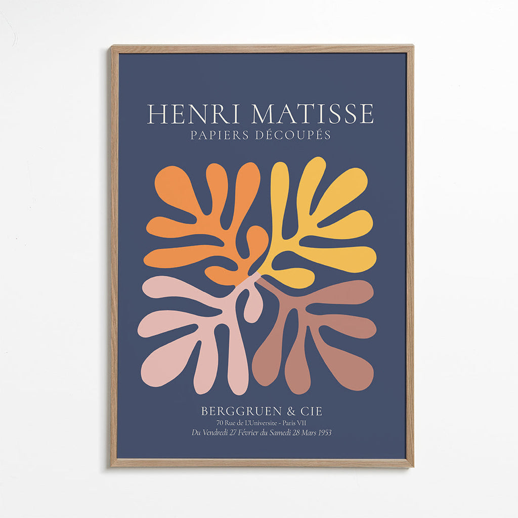 Henri Matisse NAVY papiers découpés I