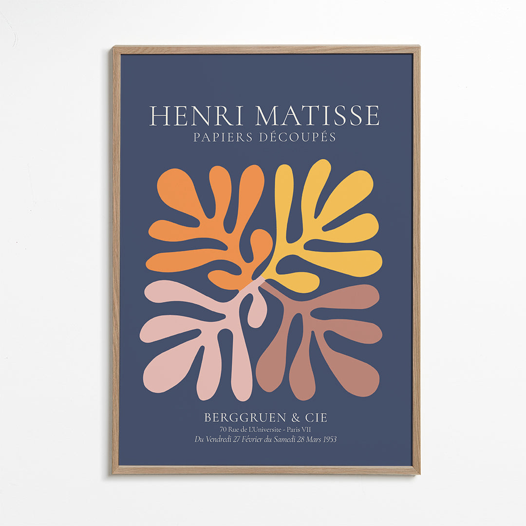 Henri Matisse NAVY papiers découpés I