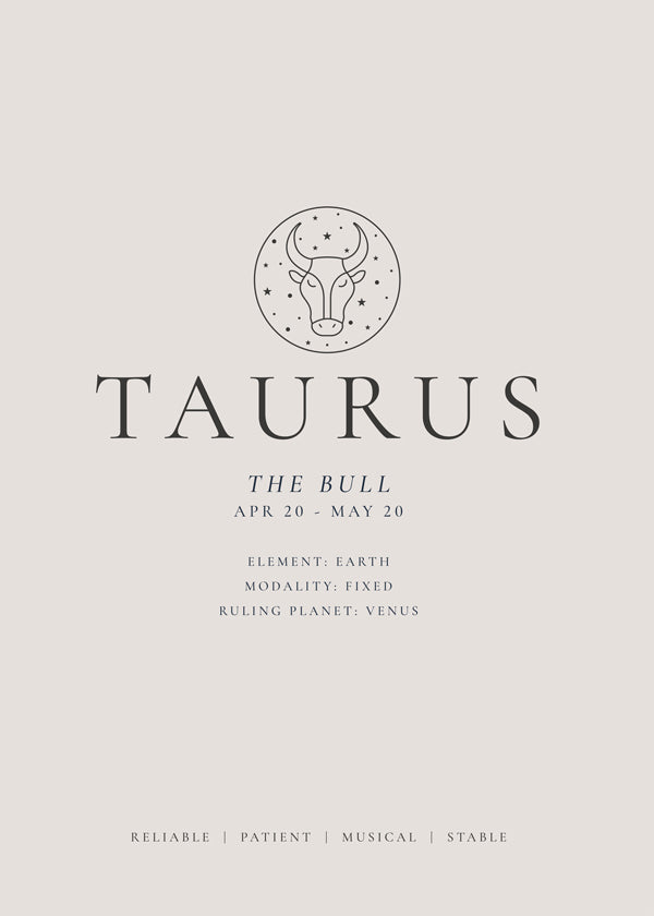 TAURUS zodiac personality traits I