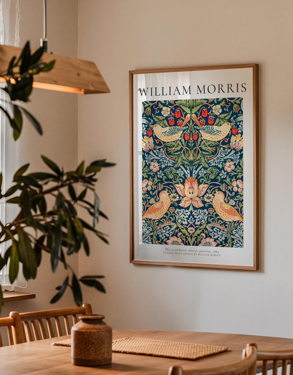 William Morris strawberry thieves - Framed poster detail