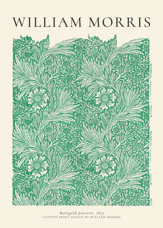 William Morris Green Marigold
