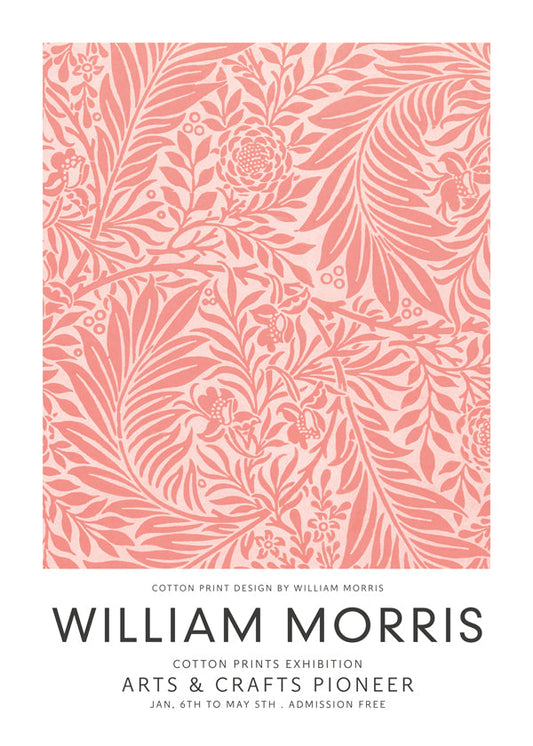 William Morris pink pattern