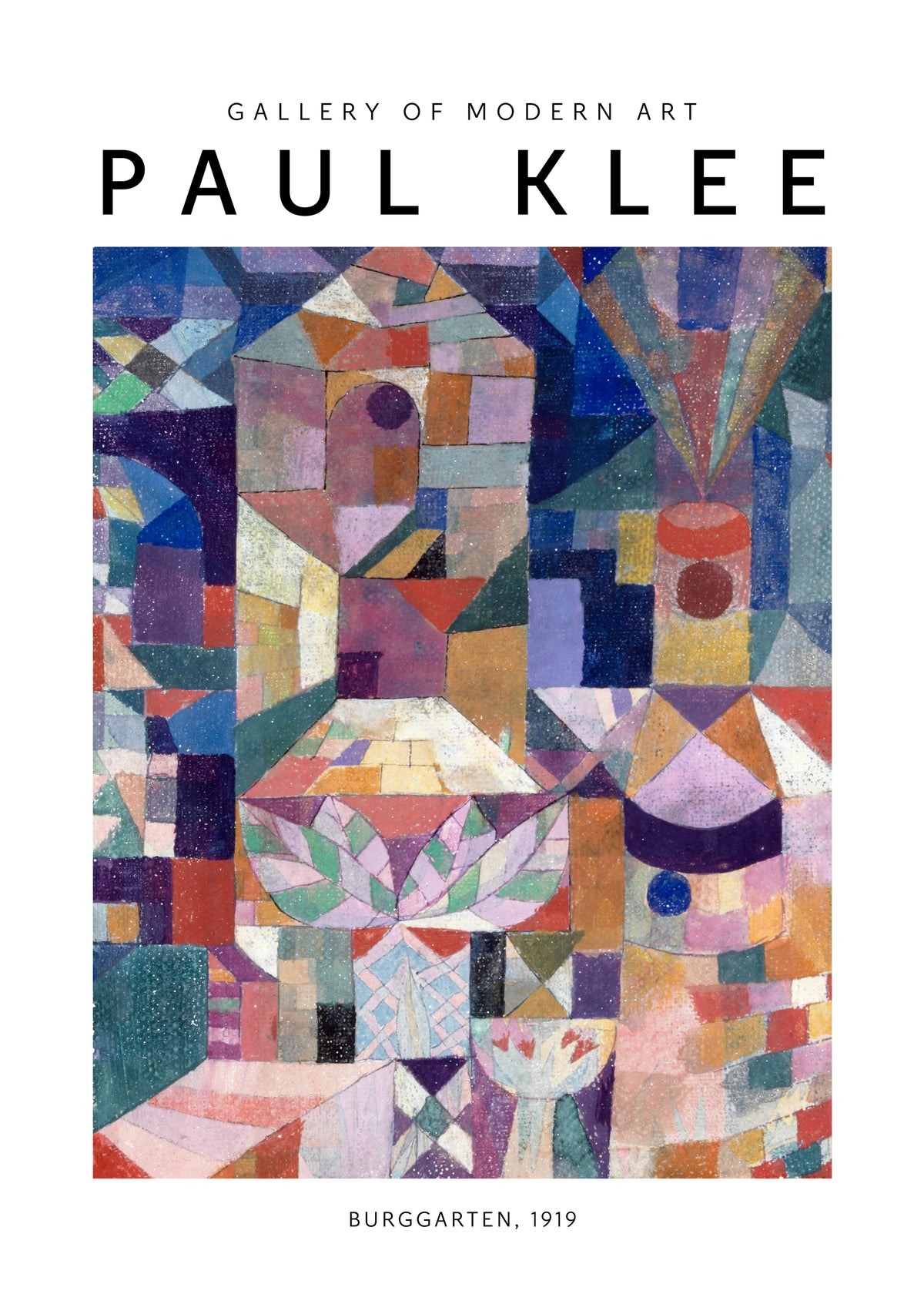 Paul Klee, BURGGARTEN, 1919 - Unframed art print