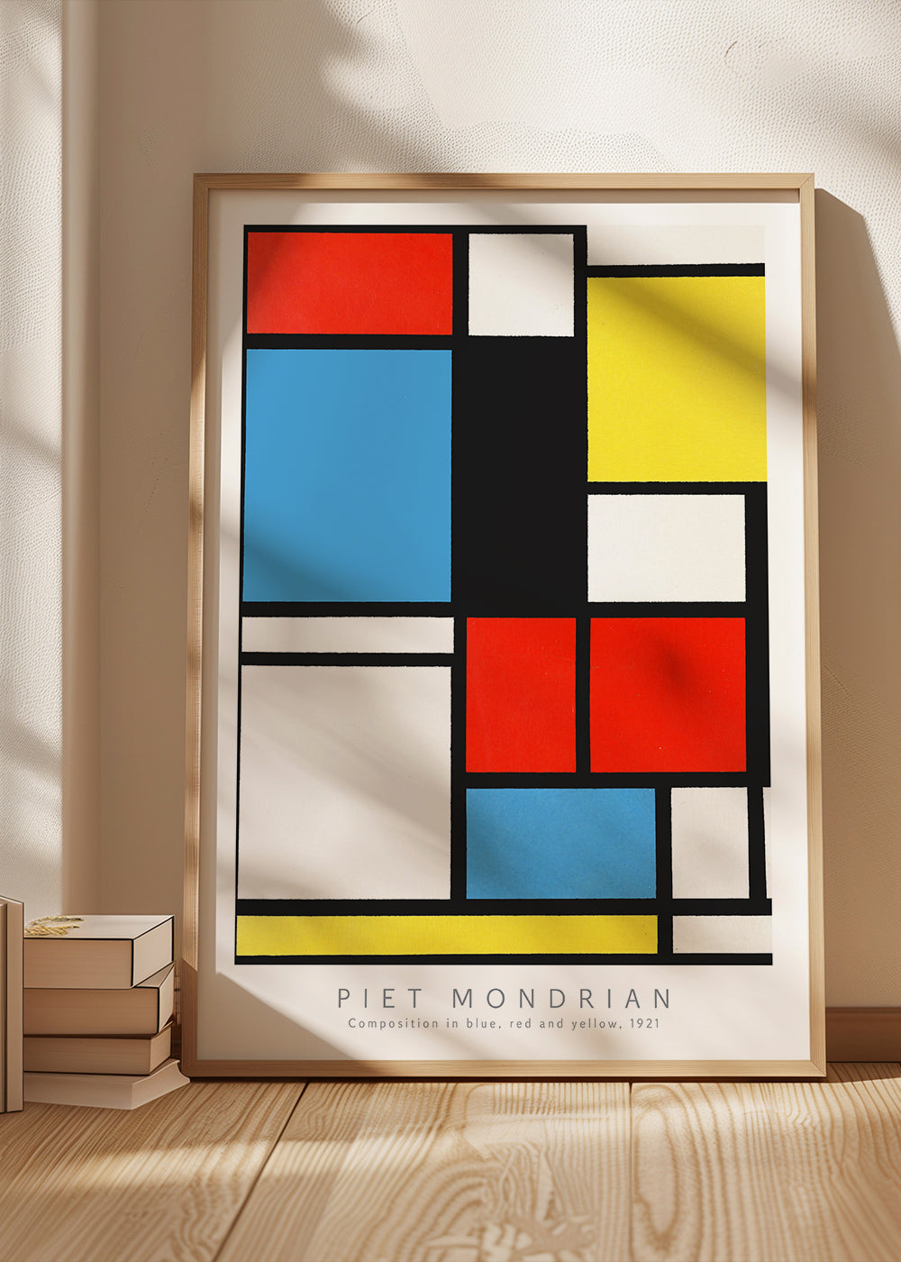 Cuadro geométrico Mondrian en colores primarios | Cuadros modernos