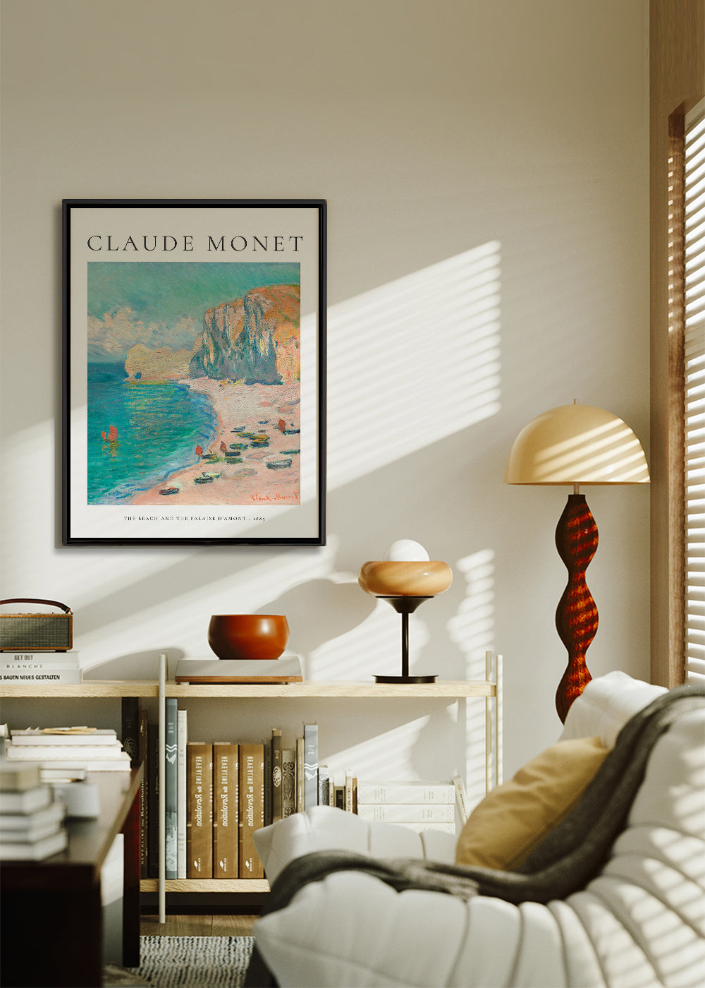 Claude Monet THE BEACH AND THE FALAISE D’AMONT - 1885