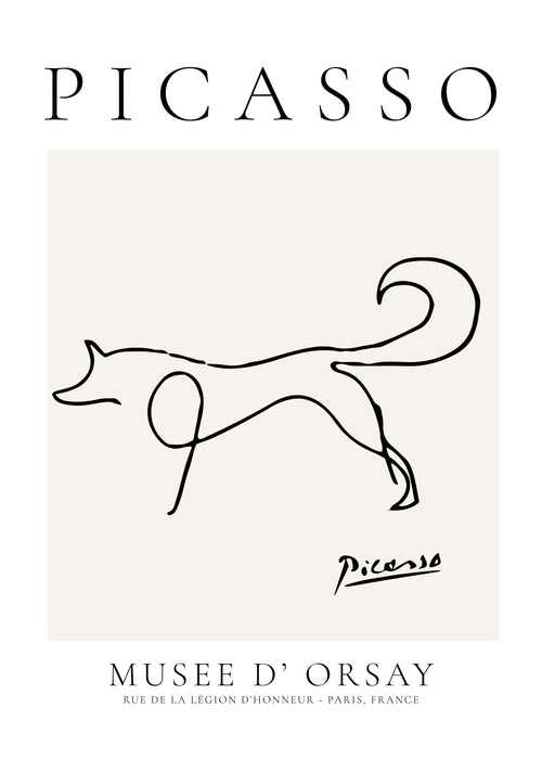 Pablo Picasso Animals Drawing Fox - Unframed art print