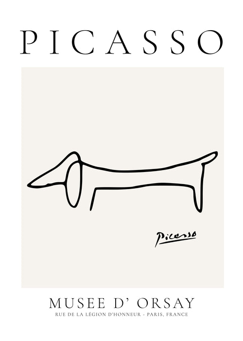 Pablo Picasso Animals Drawing Dog - Unframed art print