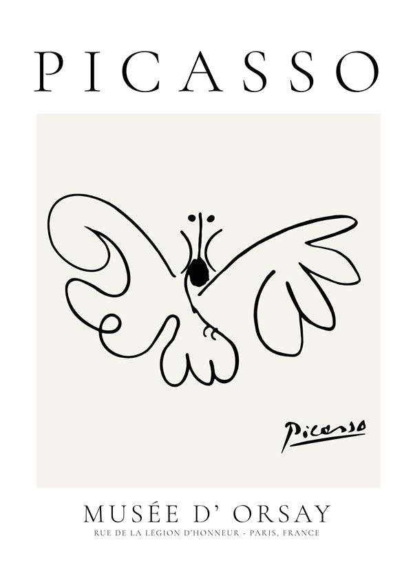 Pablo Picasso Animals Drawing butterfly